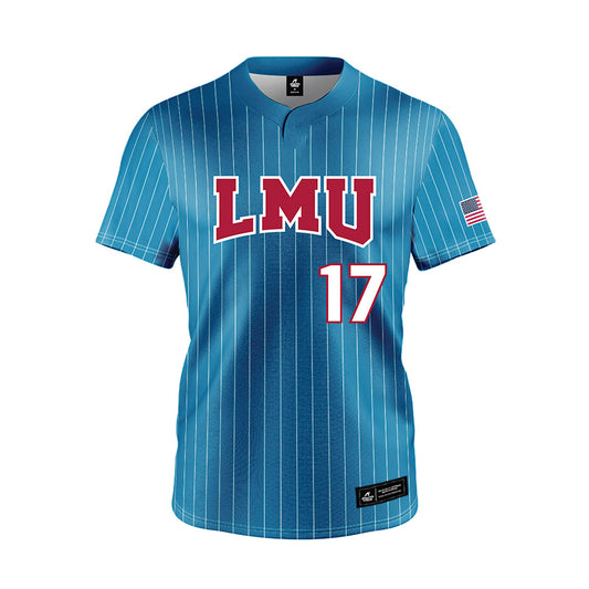 LMU - NCAA Softball : Kealani Caster - Blue Jersey-0