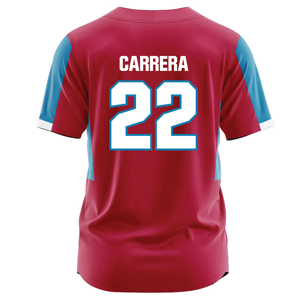 LMU - NCAA Softball : Angela Carrera - Red Jersey-1