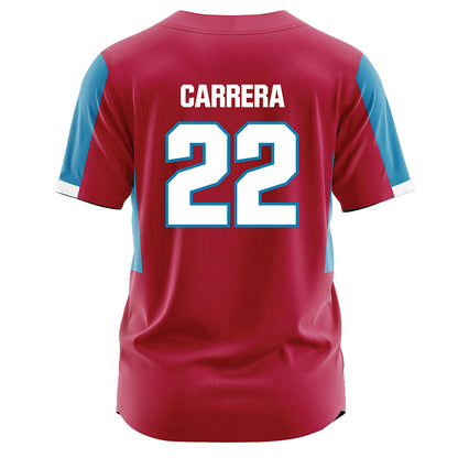 LMU - NCAA Softball : Angela Carrera - Red Jersey-1