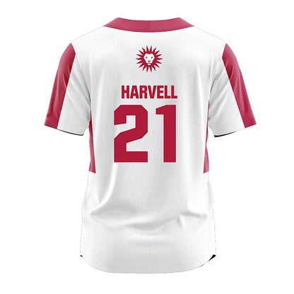 LMU - NCAA Softball : Sakora Harvell - White Jersey-1