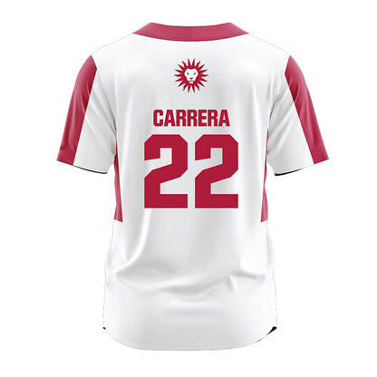 LMU - NCAA Softball : Angela Carrera - White Jersey-1