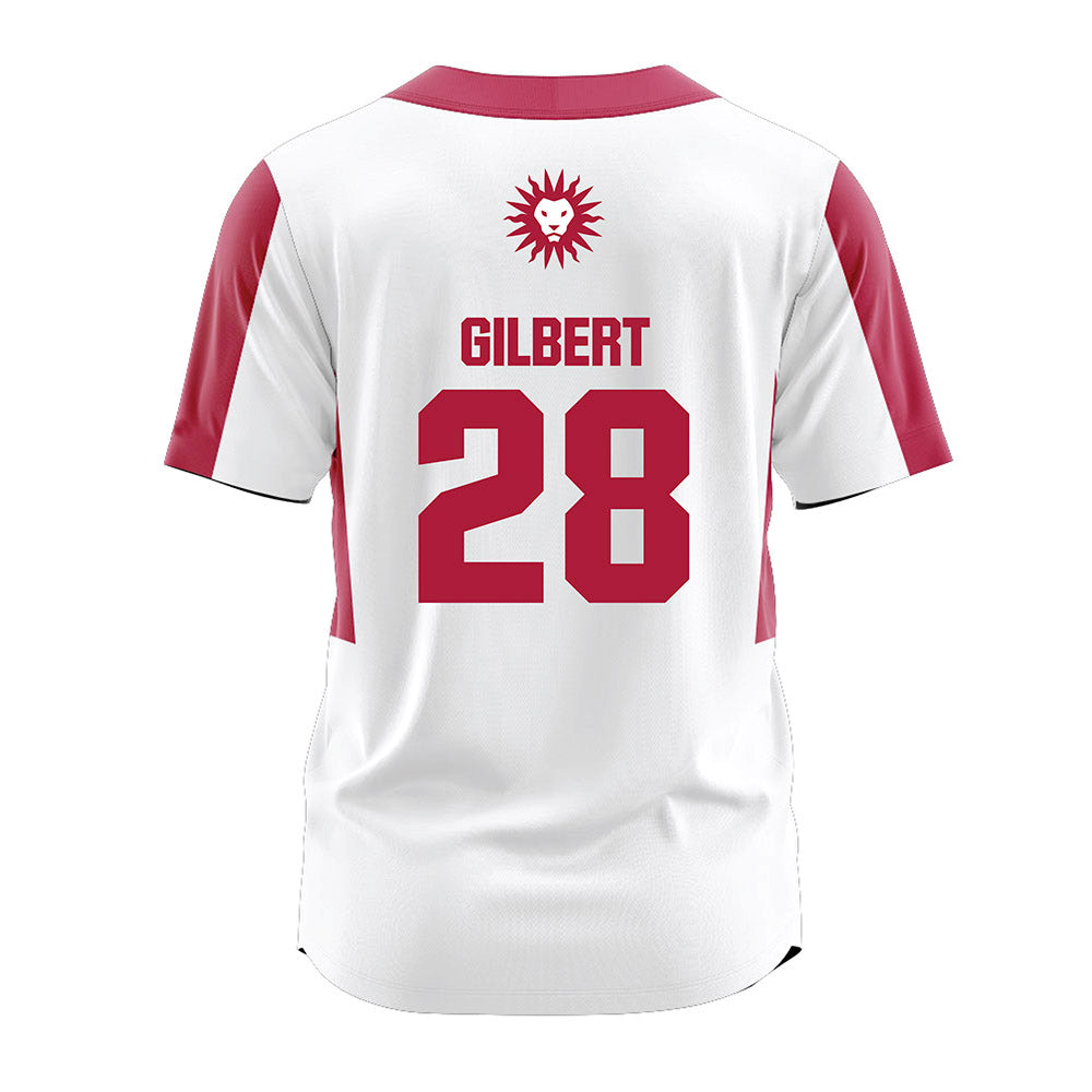 LMU - NCAA Softball : Jessie Gilbert - White Jersey-1