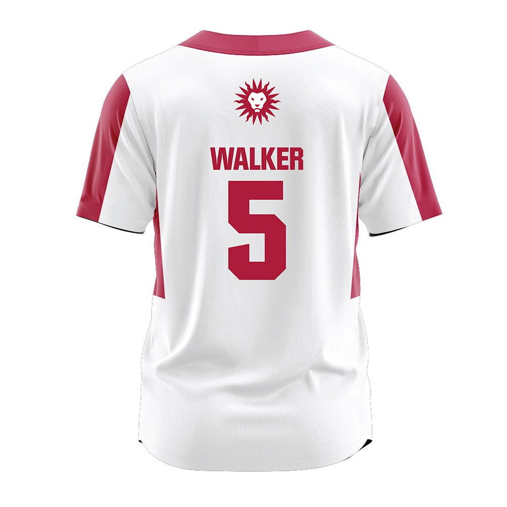 LMU - NCAA Softball : Taelor Walker - White Jersey-1