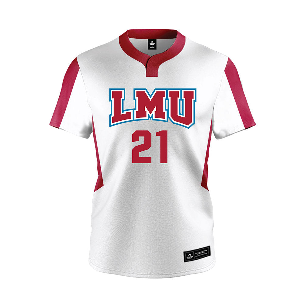 LMU - NCAA Softball : Sakora Harvell - White Jersey-0