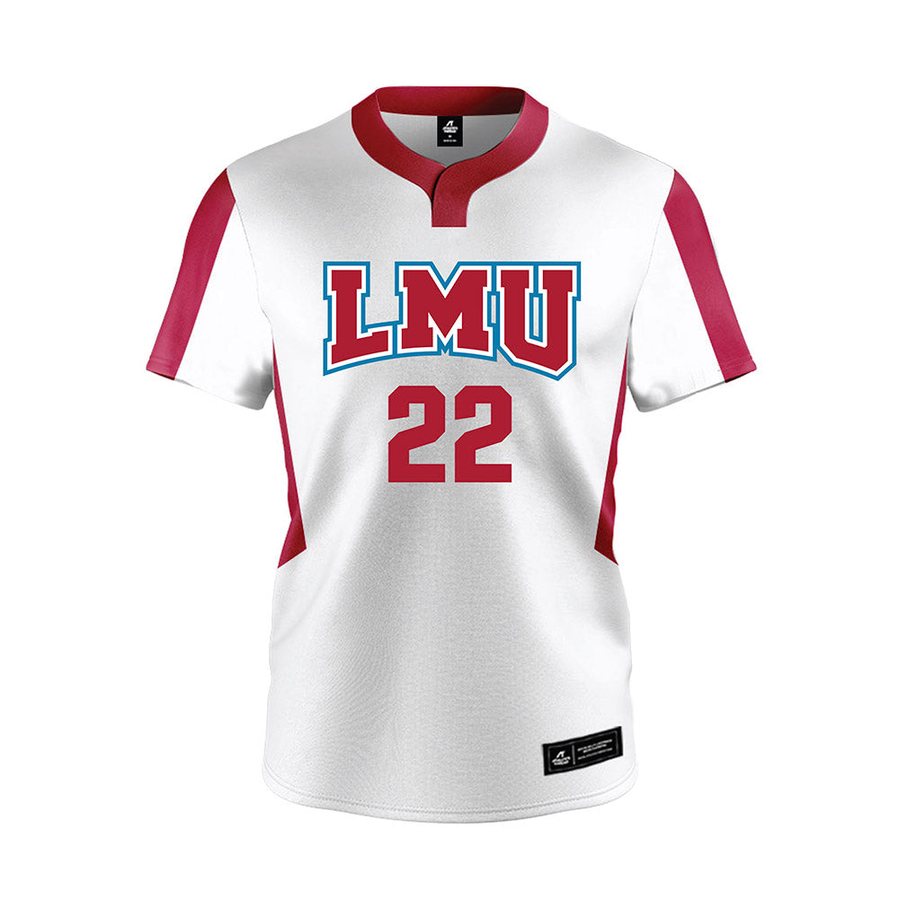 LMU - NCAA Softball : Angela Carrera - White Jersey-0
