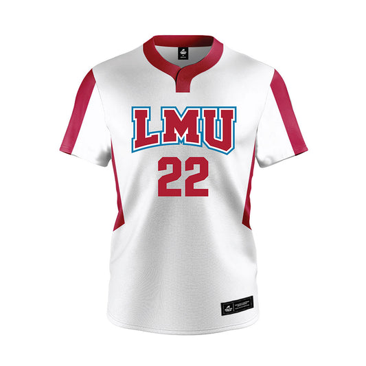 LMU - NCAA Softball : Angela Carrera - White Jersey-0
