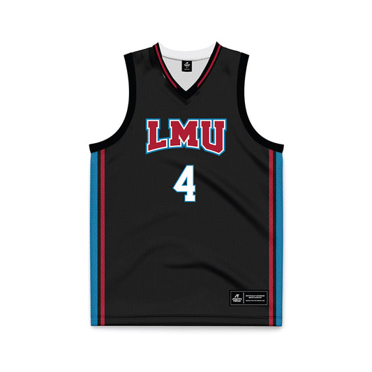 LMU - NCAA Women's Basketball : Allison Clarke - Black Basketball Jersey-0