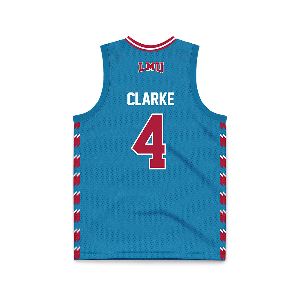LMU - NCAA Women's Basketball : Allison Clarke - Blue Basketball Jersey-1