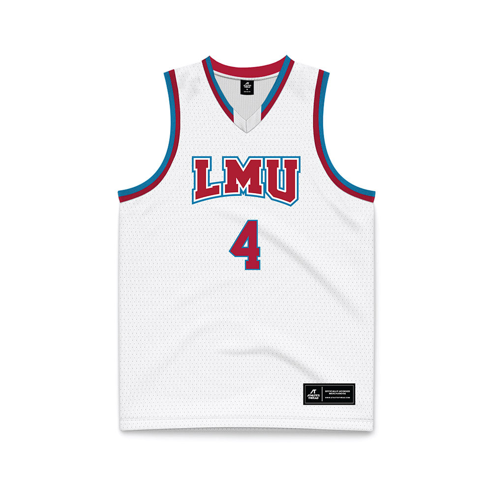 LMU - NCAA Women's Basketball : Allison Clarke - White Basketball Jersey-0
