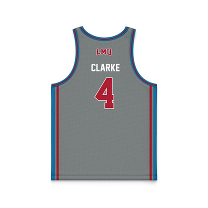 LMU - NCAA Women's Basketball : Allison Clarke - Grey Basketball Jersey-1