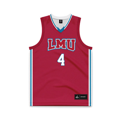 LMU - NCAA Women's Basketball : Allison Clarke - Red Basketball Jersey-0