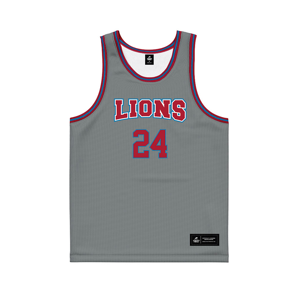 LMU - NCAA Men's Basketball : Jael Martin - Grey Basketball Jersey-0