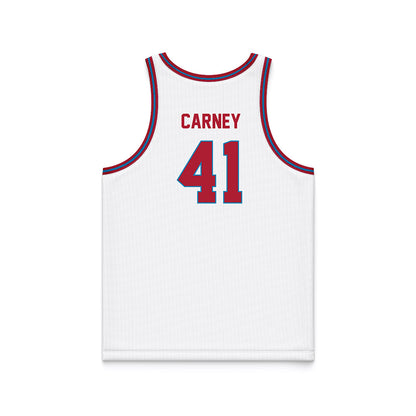 LMU - NCAA Men's Basketball : Kevin Carney - White Basketball Jersey-1