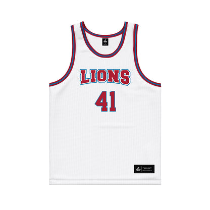 LMU - NCAA Men's Basketball : Kevin Carney - White Basketball Jersey-0