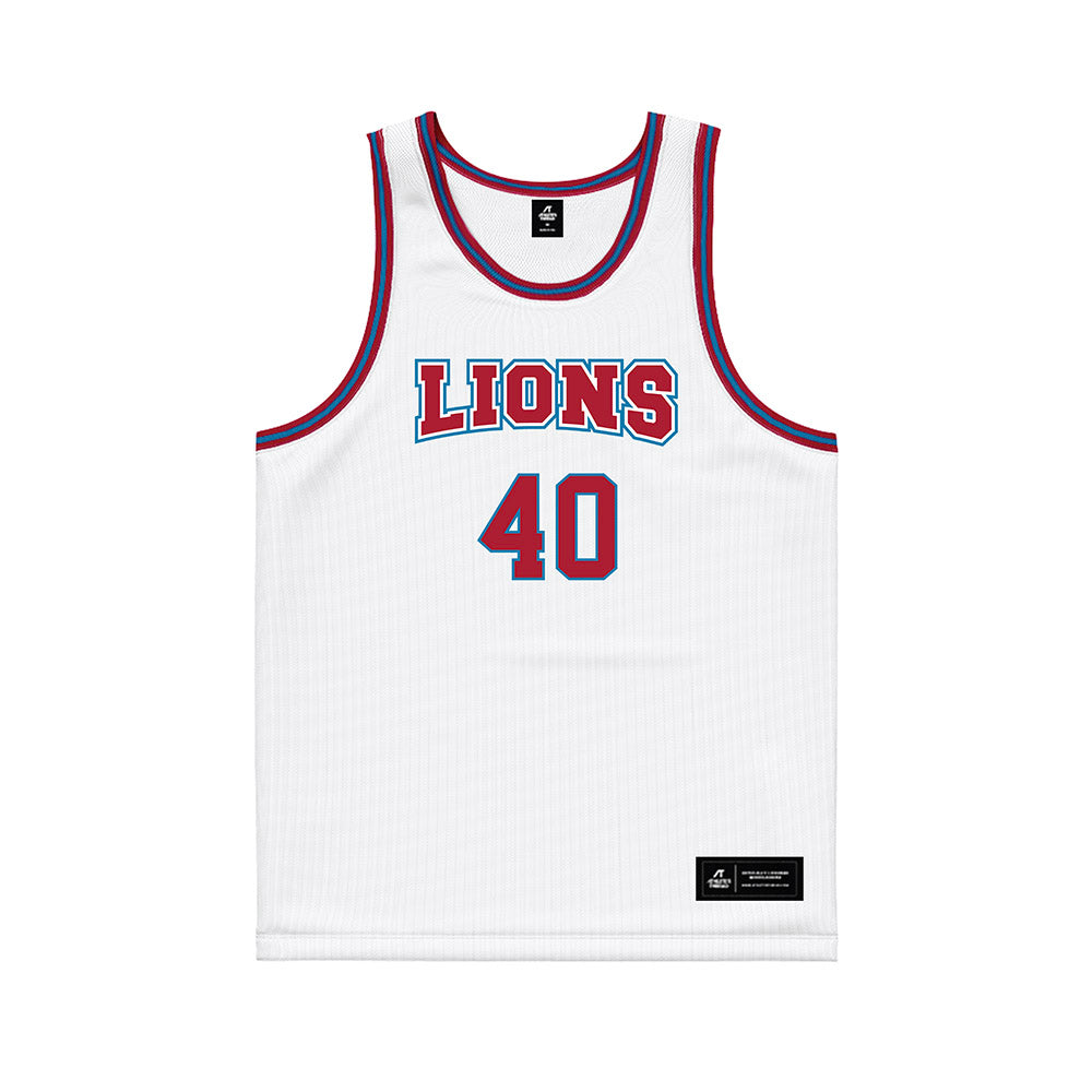 LMU - NCAA Men's Basketball : Cooper Smith - White Basketball Jersey-0