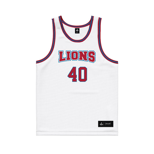 LMU - NCAA Men's Basketball : Cooper Smith - White Basketball Jersey-0