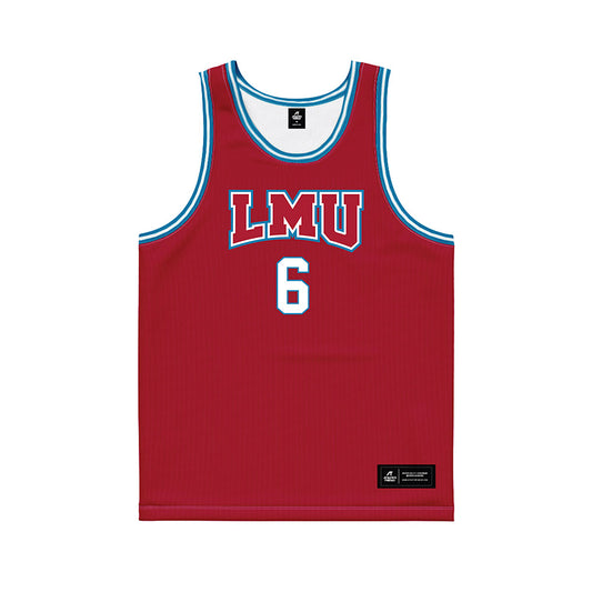 LMU - NCAA Men's Basketball : Joshua Dalton - Red Basketball Jersey-0