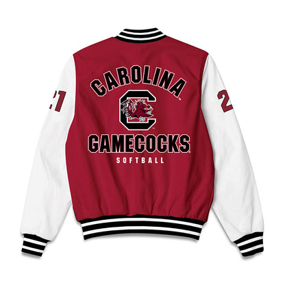 South Carolina - NCAA Softball : Natalie Heath - Bomber Jacket-1