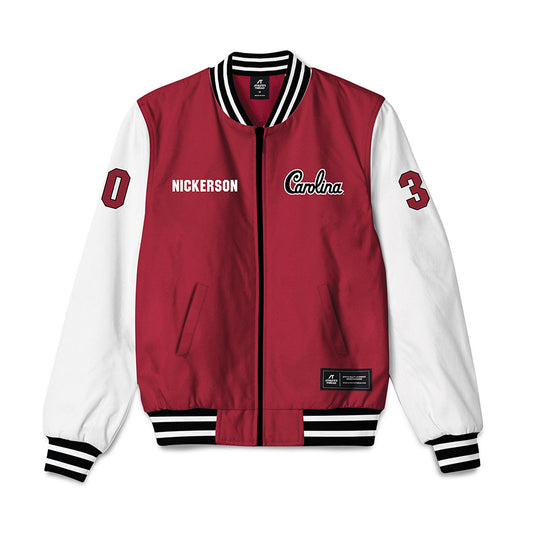 South Carolina - NCAA Men's Soccer : Gabriel Nickerson - Bomber Jacket-0
