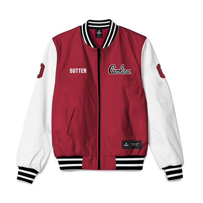 South Carolina - NCAA Baseball : Logan Sutter - Bomber Jacket-0