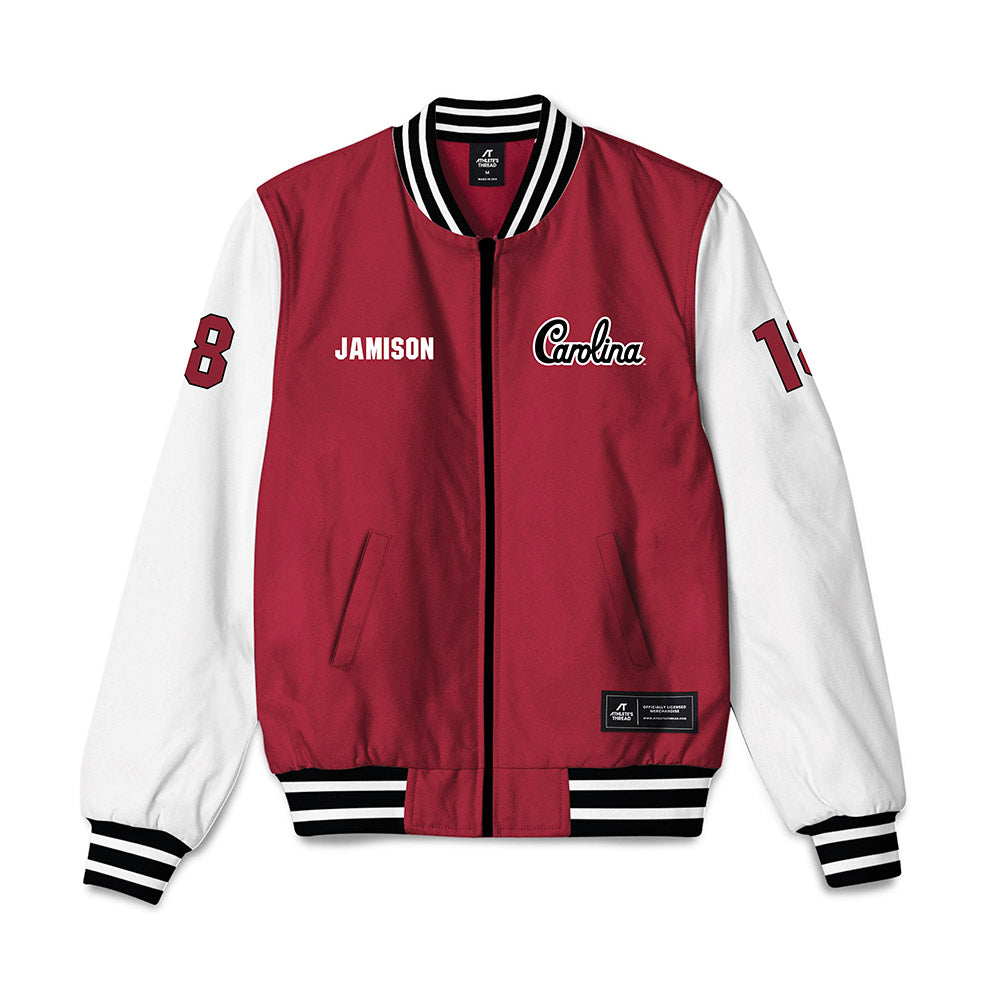 South Carolina - NCAA Baseball : Aaron Jamison - Bomber Jacket-0