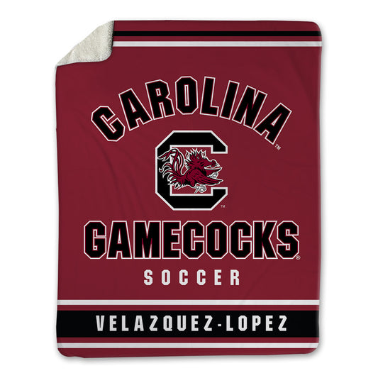 South Carolina - NCAA Men's Soccer : Alejandro Velazquez-Lopez - Blanket-0