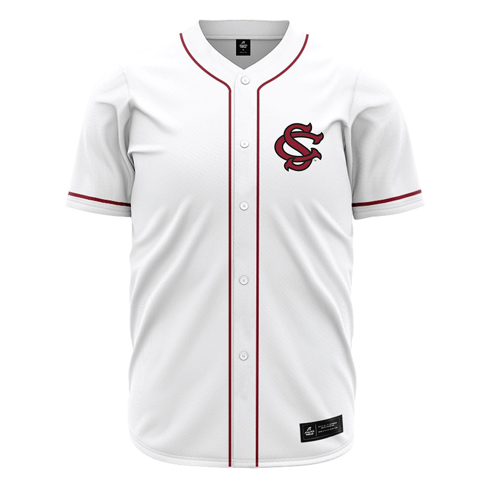 South Carolina - NCAA Baseball : Will Craddock - White Jersey-0
