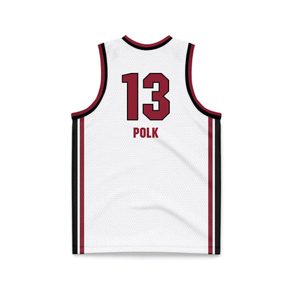 South Carolina - NCAA Men's Basketball : Grant Polk - White Basketball Jersey-1