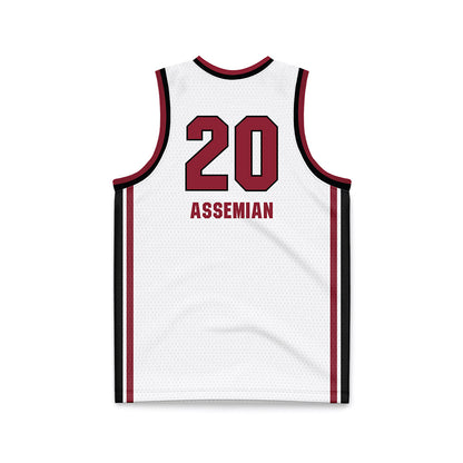 South Carolina - NCAA Men's Basketball : Hayden Assemian - White Basketball Jersey-1