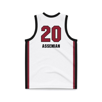 South Carolina - NCAA Men's Basketball : Hayden Assemian - White Basketball Jersey-1
