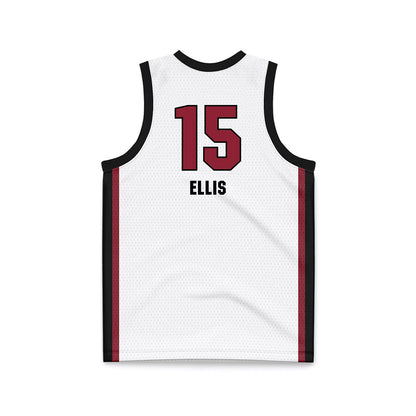 South Carolina - NCAA Men's Basketball : Eli Ellis - White Basketball Jersey-1