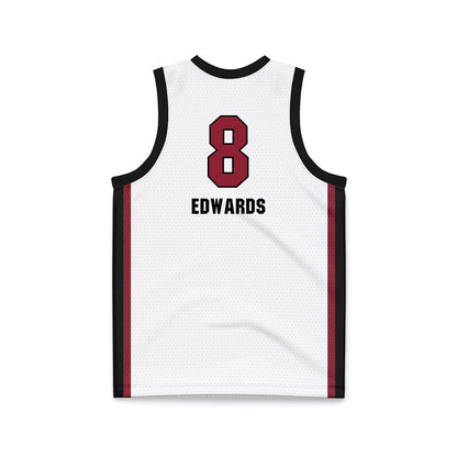 South Carolina - NCAA Women's Basketball : Joyce Edwards - White Basketball Jersey-1