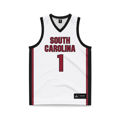 South Carolina - NCAA Women's Basketball : Maddy McDaniel - White Basketball Jersey-0