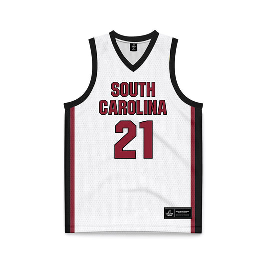 South Carolina - NCAA Women's Basketball : Chloe Kitts - White Basketball Jersey-0