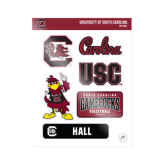South Carolina - NCAA Women's Volleyball : Nia Hall - Sticker Sheet-0