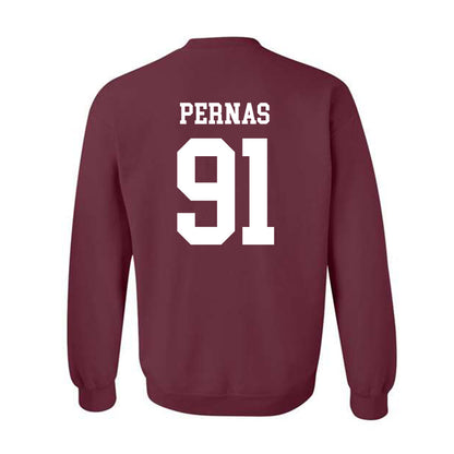 Texas A&M - NCAA Football : Lucas Pernas - Classic Shersey Crewneck Sweatshirt-1