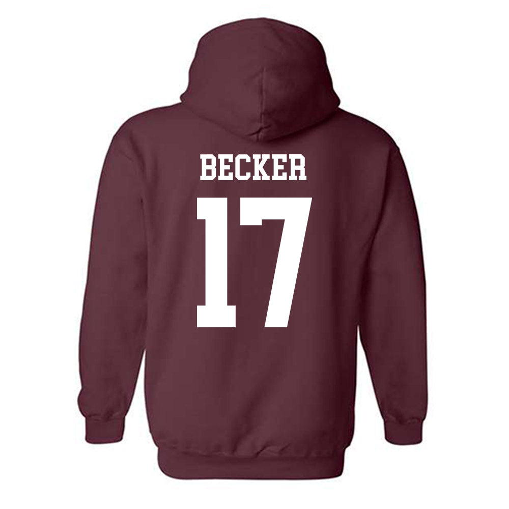 Texas A&M - NCAA Baseball : Zane Becker - Classic Shersey Hooded Sweatshirt-1