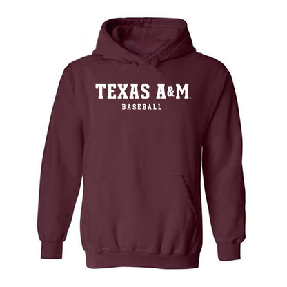 Texas A&M - NCAA Baseball : Elijah Batista - Classic Shersey Hooded Sweatshirt-0