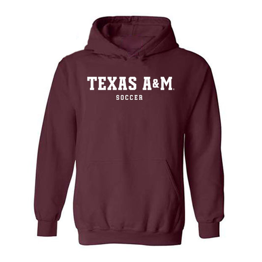 Texas A&M - NCAA Women's Soccer : Tessa Lavender - Classic Shersey Hooded Sweatshirt-0