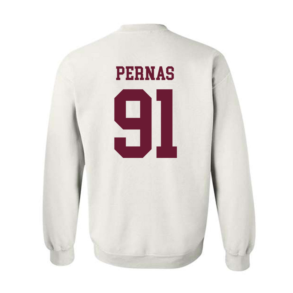 Texas A&M - NCAA Football : Lucas Pernas - Classic Shersey Crewneck Sweatshirt-1