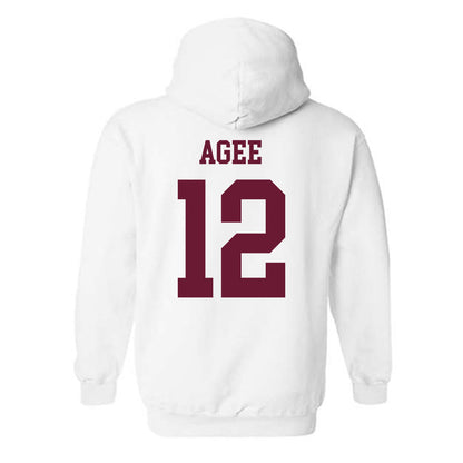 Texas A&M - NCAA Men's Basketball : Rashaun Agee - Classic Shersey Hooded Sweatshirt-1