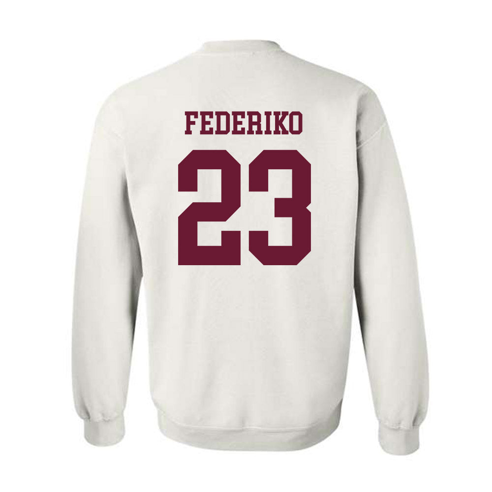 Texas A&M - NCAA Men's Basketball : Federiko Federiko - Classic Shersey Crewneck Sweatshirt-1