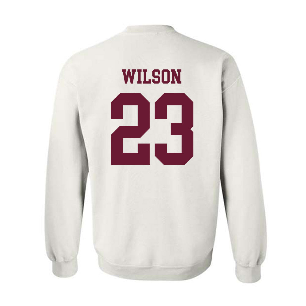 Texas A&M - NCAA Baseball : Jorian Wilson - Classic Shersey Crewneck Sweatshirt-1