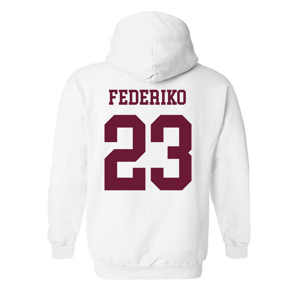 Texas A&M - NCAA Men's Basketball : Federiko Federiko - Classic Shersey Hooded Sweatshirt-1