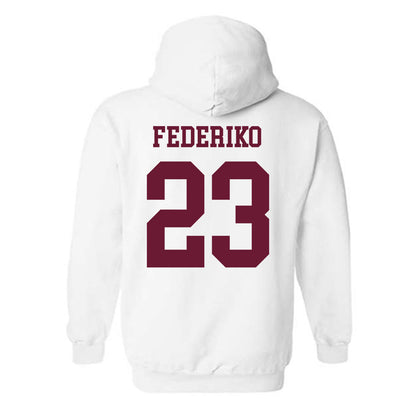 Texas A&M - NCAA Men's Basketball : Federiko Federiko - Classic Shersey Hooded Sweatshirt-1