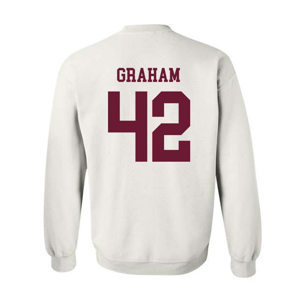 Texas A&M - NCAA Football : Jackson Graham - Classic Shersey Crewneck Sweatshirt-1