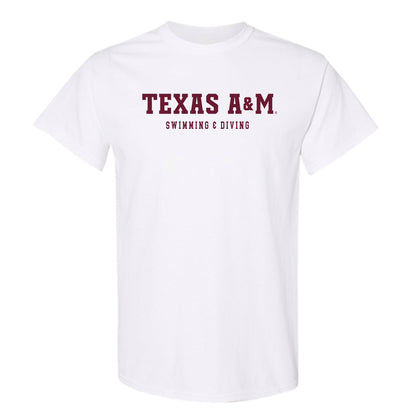 Texas A&M - NCAA Men's Swimming & Diving : Logan Brown - Classic Shersey T-Shirt-0
