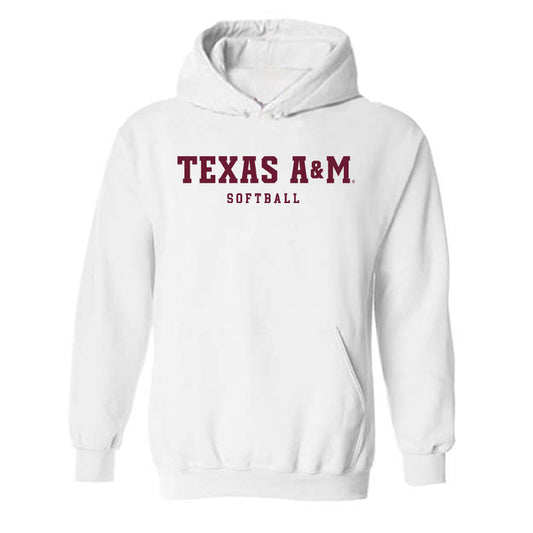 Texas A&M - NCAA Softball : Sydney Lessentine - Classic Shersey Hooded Sweatshirt-0