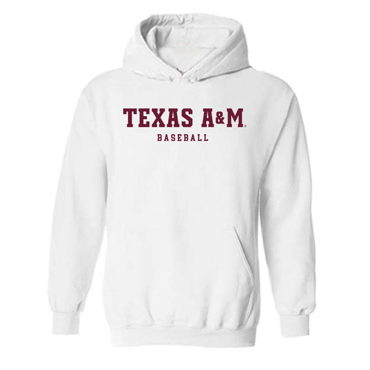 Texas A&M - NCAA Baseball : Zane Becker - Classic Shersey Hooded Sweatshirt-0