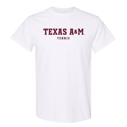 Texas A&M - NCAA Men's Tennis : Lathan Skrobarcek - Classic Shersey T-Shirt-0